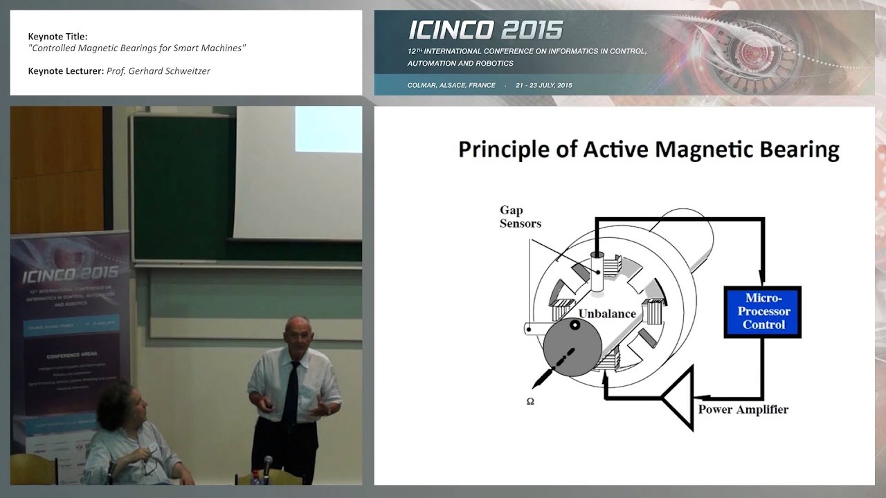 “Controlled Magnetic Bearings for Smart Machines” Prof. Gerhard Schweitzer (ICINCO 2015)