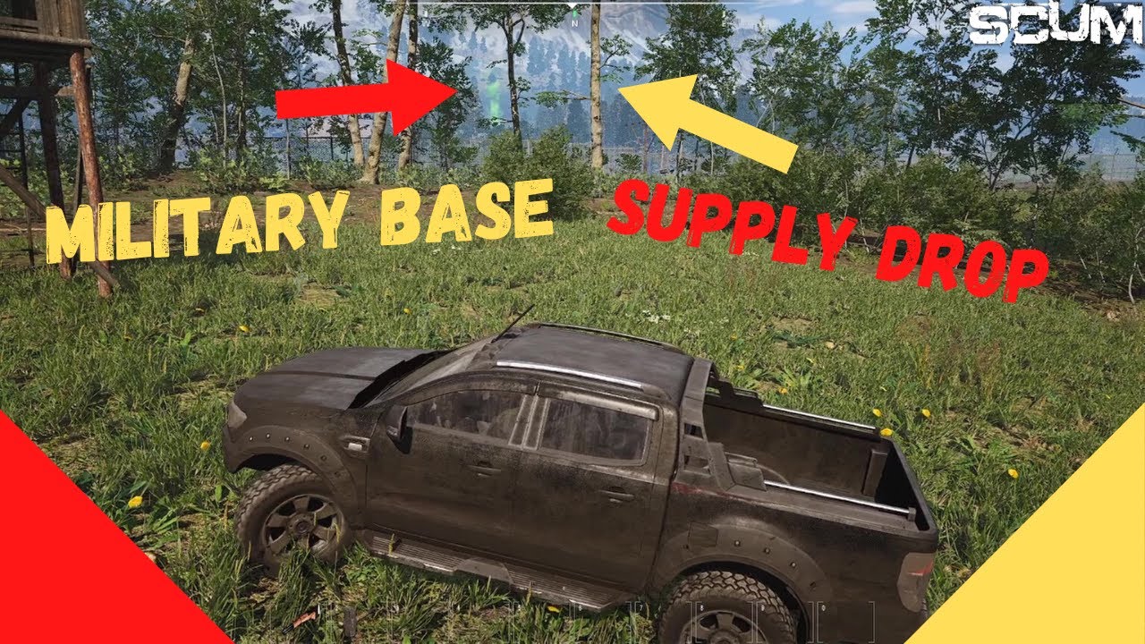 [SCUM] MILITARY BASE SUPPLY DROP.. [Singleplayer] [Ep 3]