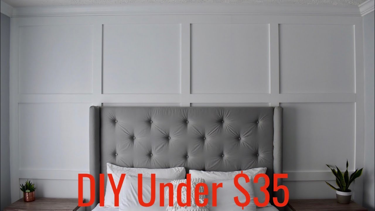 Easy Make DIY Batten Board Wall Paneling Feature Accent Wall Under $35 | DIY Home Projects