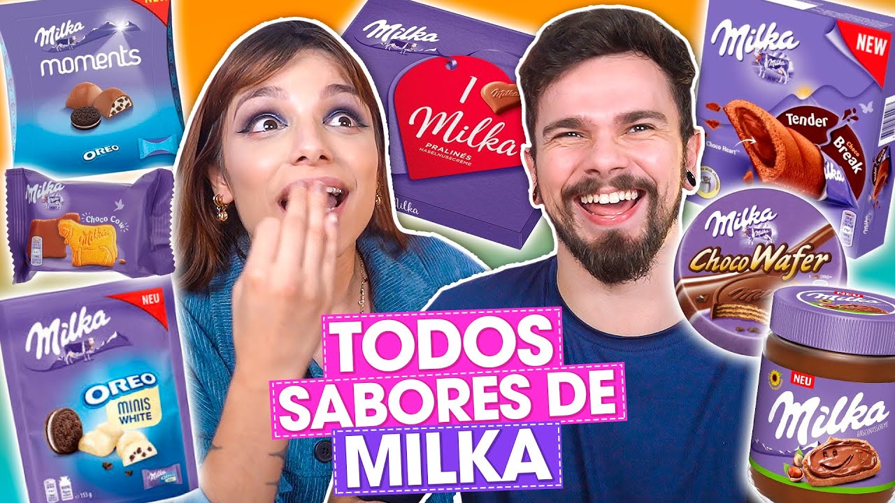 PROVANDO TODOS os SABORES de CHOCOLATE MILKA!!
