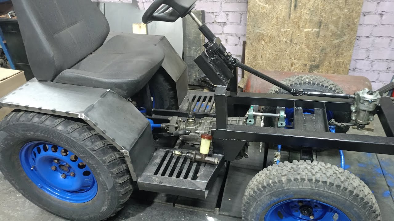 МТШ-10. Минитрактор своими руками. Крылья, сиденье, мысли о гидравлике🚜🚜🚜. 