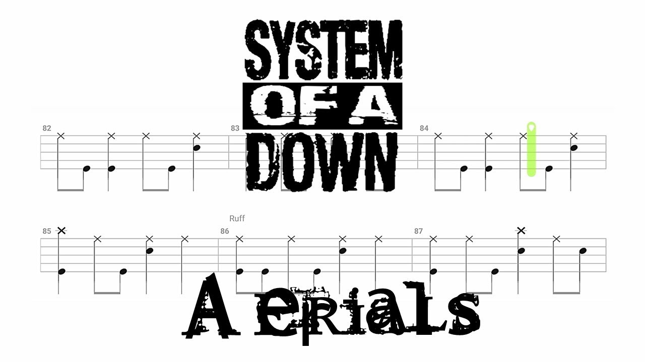 System of a Down - Aerials (🔴 Drum Notation | Tutorial) @chamisdrums Bass @ChamisBass