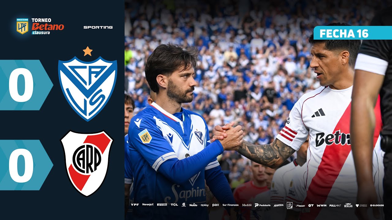 V&Eacute;LEZ 0 - 0 RIVER | Resumen del partido | #TorneoBetano Clausura 2025