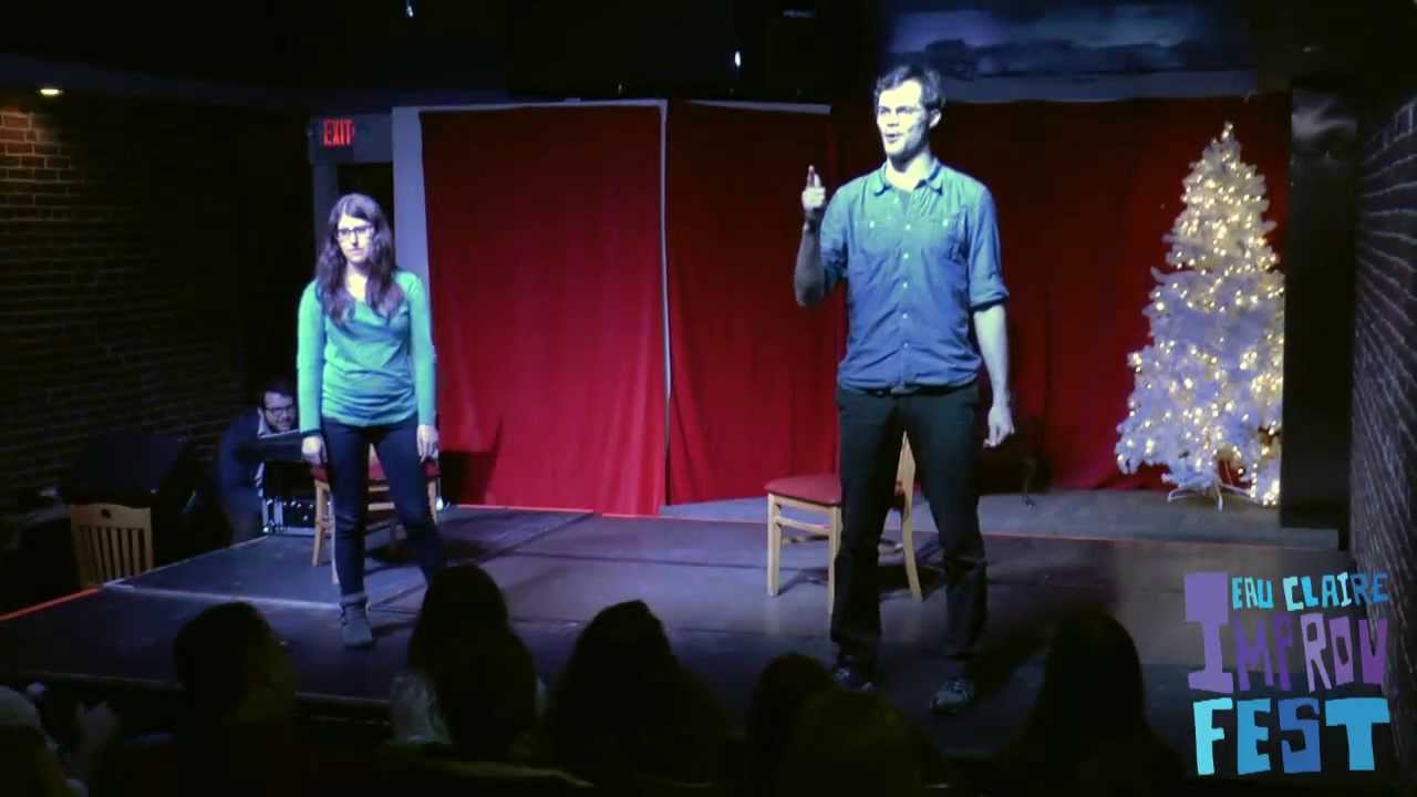 Rick Andrews & Elana Fishbein from Magnet Theater NYC at Eau Claire Improv Fest 2013