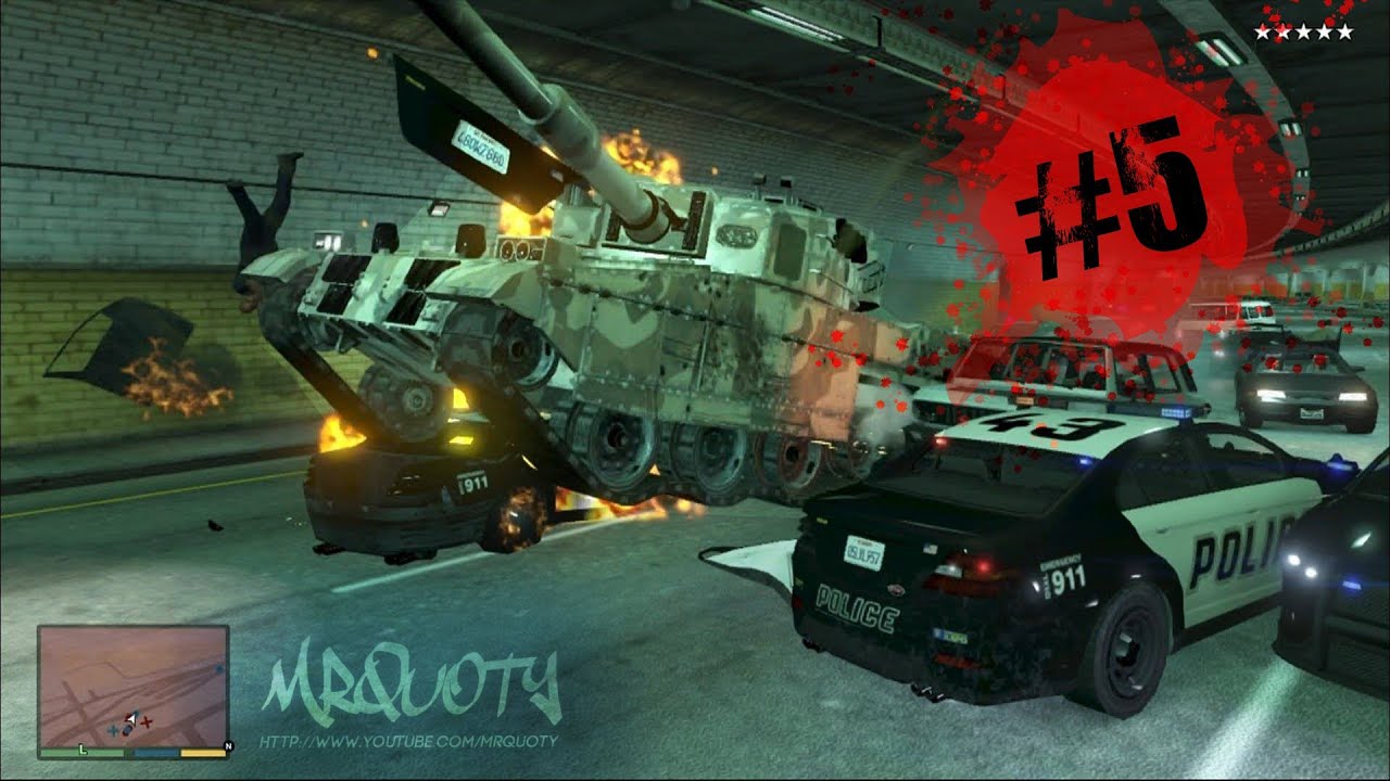 GTA V ONLINE | Carnage avec le tank #5 | EPIC ! Les plus gros rageux !!!
