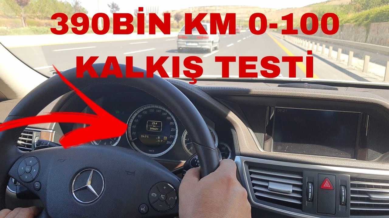 400BİN KM DE MERCEDES E350 4MATİC Hız TESTİ! Araba Kalkış Performansi! Mercedes benz w212
