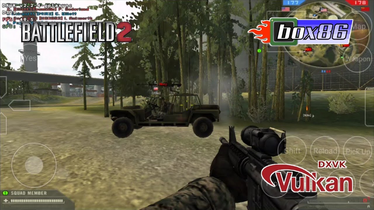 Battlefield 2 (Windows) Android Gameplay | Box64Droid Emulator Wine 8.0-2