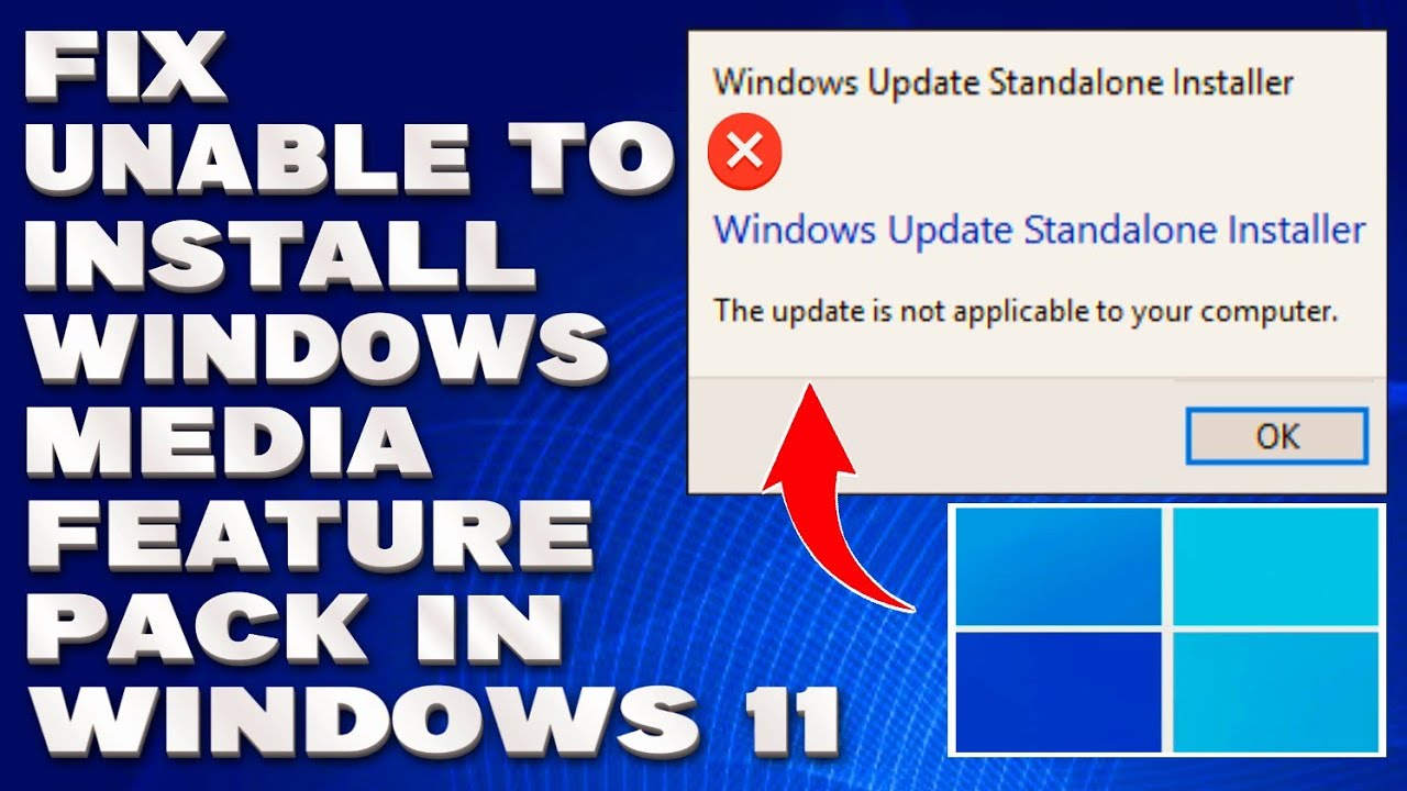 How To Fix Unable To Install Windows Media Feature Pack in Windows 11 [Solution]