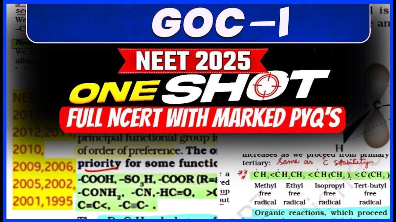 GOC Part-1➡️NCERT ONE SHOT🔥NEET AIIMS JEE  NCERT line by line NEET+JEE#neet #chemistry #neet2025