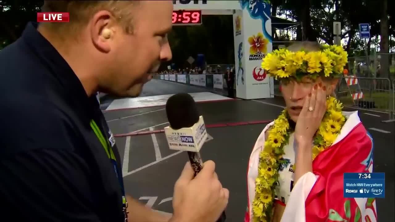 Great Britain's Calli Hauger-Thackery came in first place in the elite women’s division