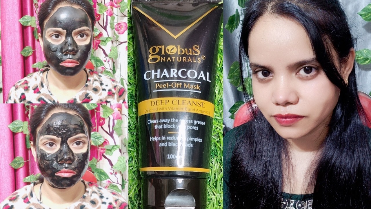 Globus Naturals Charcoal Peel Off Mask Review!For Deep Cleaner!Honest Review!shamsheri beautyHub