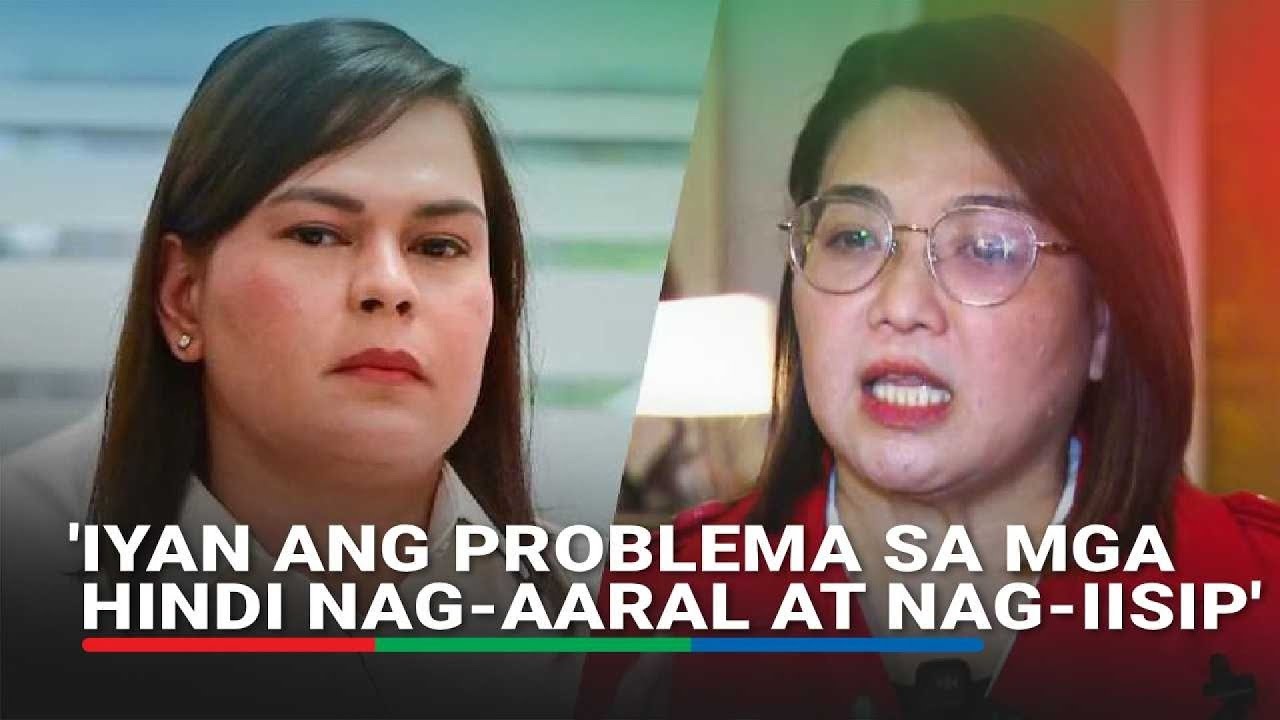 'Hindi nag-aaral, nag-iisip': Reaksyon ni Castro sa pahayag ni VP Duterte