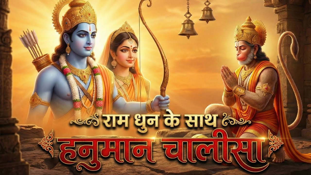 राम धुन के साथ हनुमान चालीसा | मन को शांति देने वाला भजन 🙏Ram Dhun Hanuman Chalisa @KhatuShyam2919 