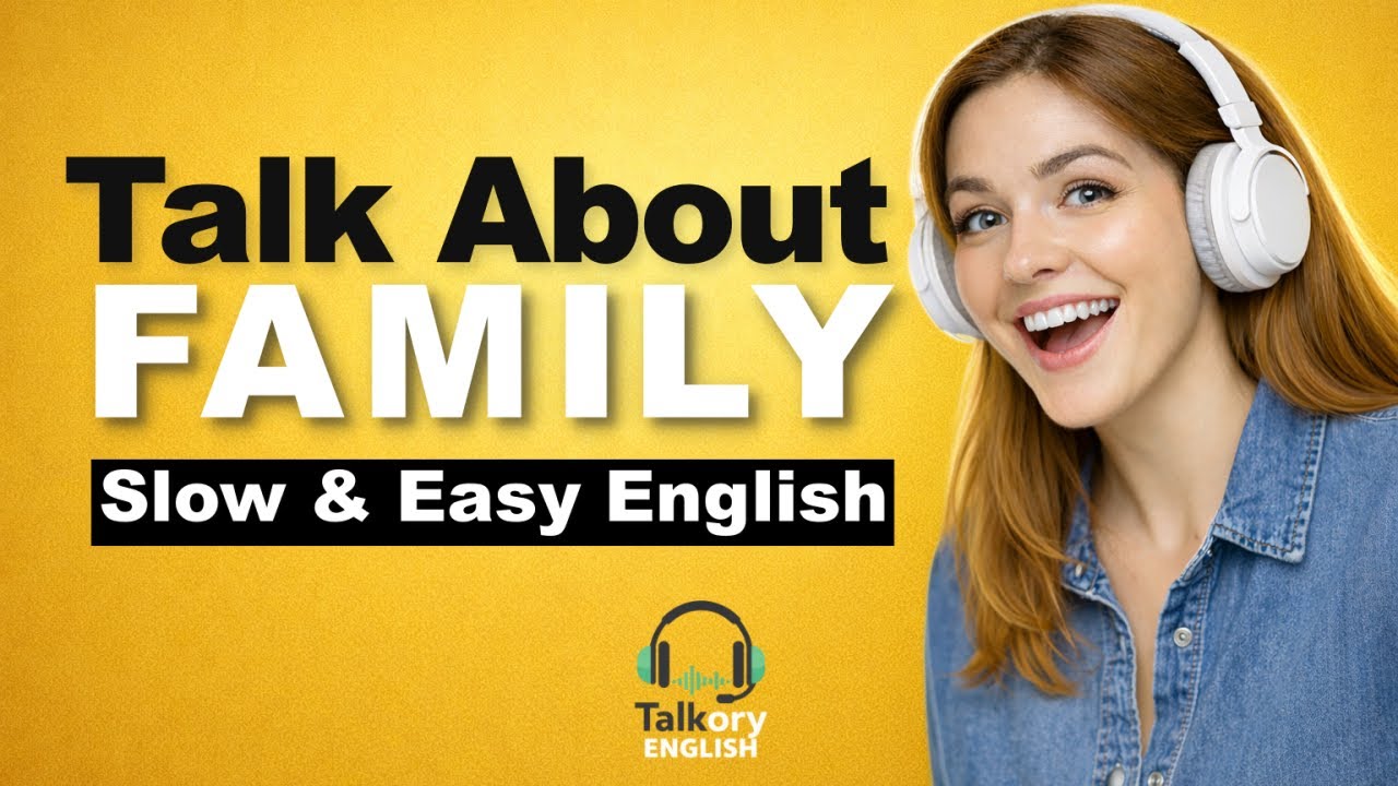 Talking About Your Family in English | Slow Conversation & Shadowing (A2 English)