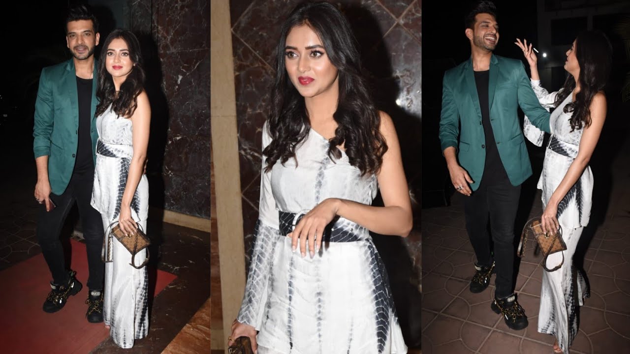 EXCLUSIVE : Tejasswi Prakash & Karan Kundra spotted in The City 😍🔥💕📷