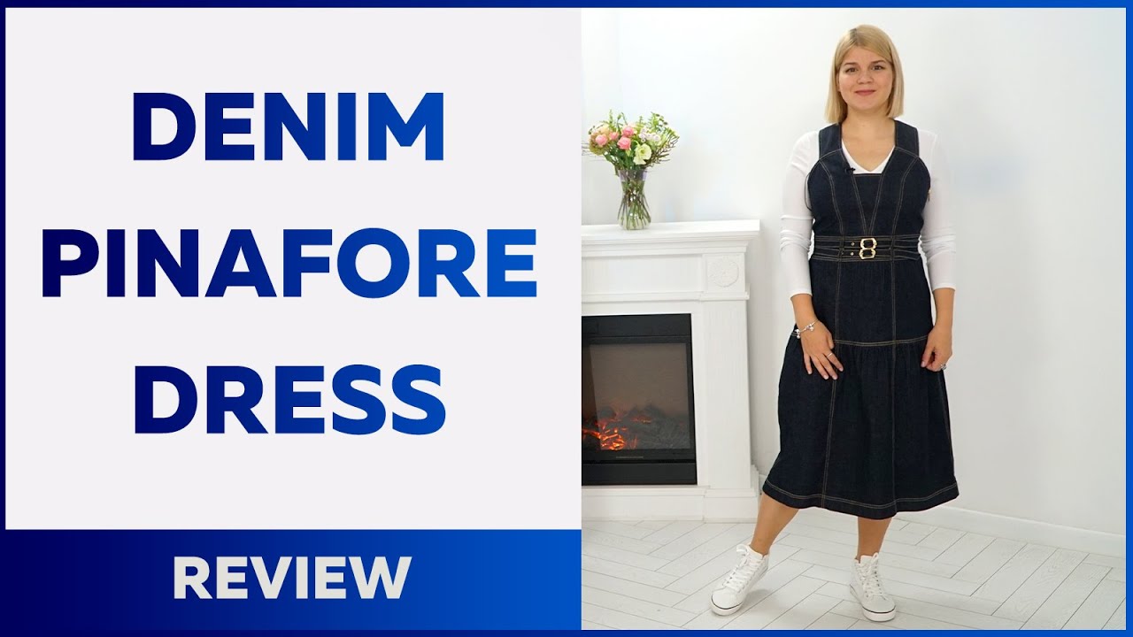 Denim pinafore dress. Review of a ready-to-wear garment - Denim pinafore dress No.2.