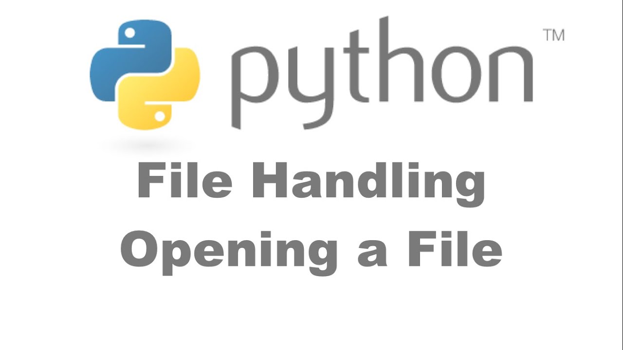File Handling Opening Files in Python [HD 1080p]