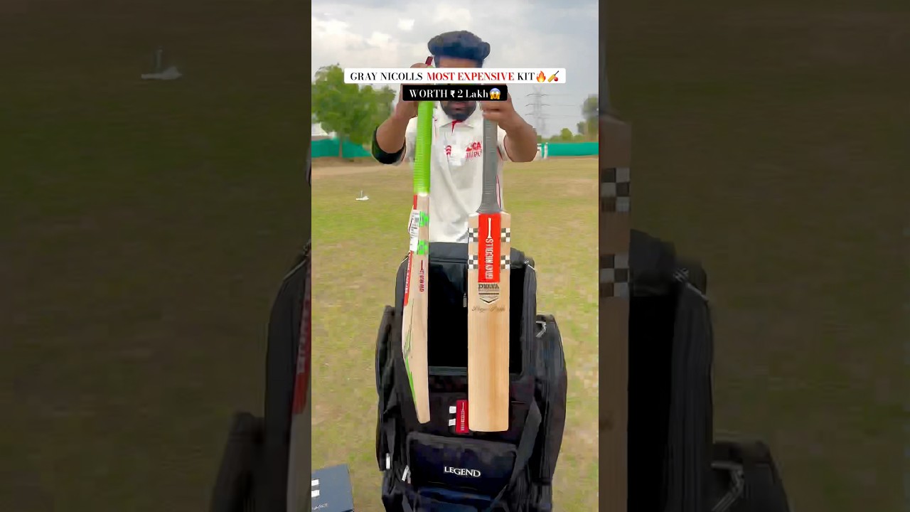Gray Nicolls Most Expensive Cricket Kit😱.. #cricket #shorts #cricketkit #expensive