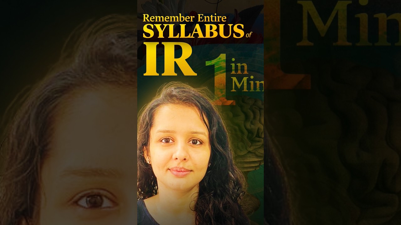 Remember entire International Relations syllabus in 60 seconds #shorts #gs2 #upsc #ias