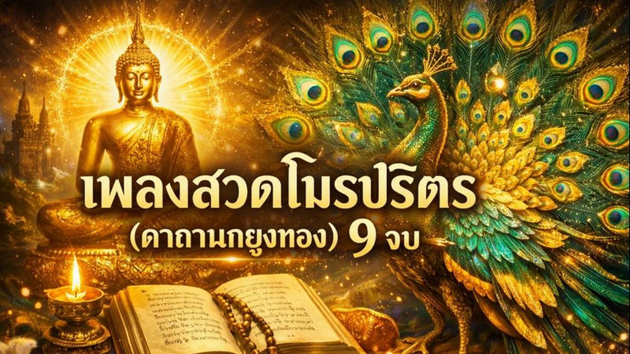 คาถานกยูงทอง (โมรปริตร) หลวงปู่มั่นใช้สวดประจำ ป้องกันภัย เสริมสง่าราศี #สวดมนต์