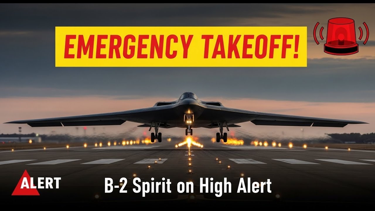 B-2 Spirit Scramble: U.S. Stealth Bomber&rsquo;s Emergency Launch Caught on Camera!