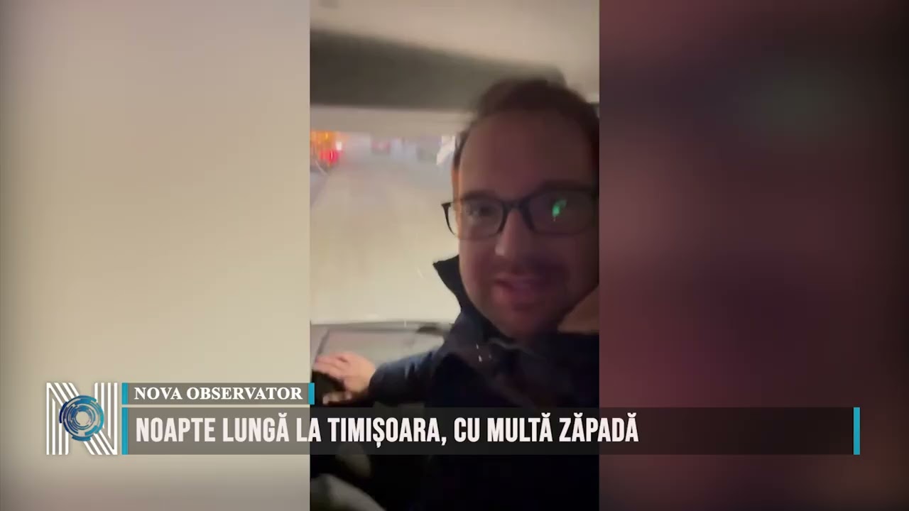 NOAPTE LUNGĂ LA TIMIȘOARA, CU MULTĂ ZĂPADĂ