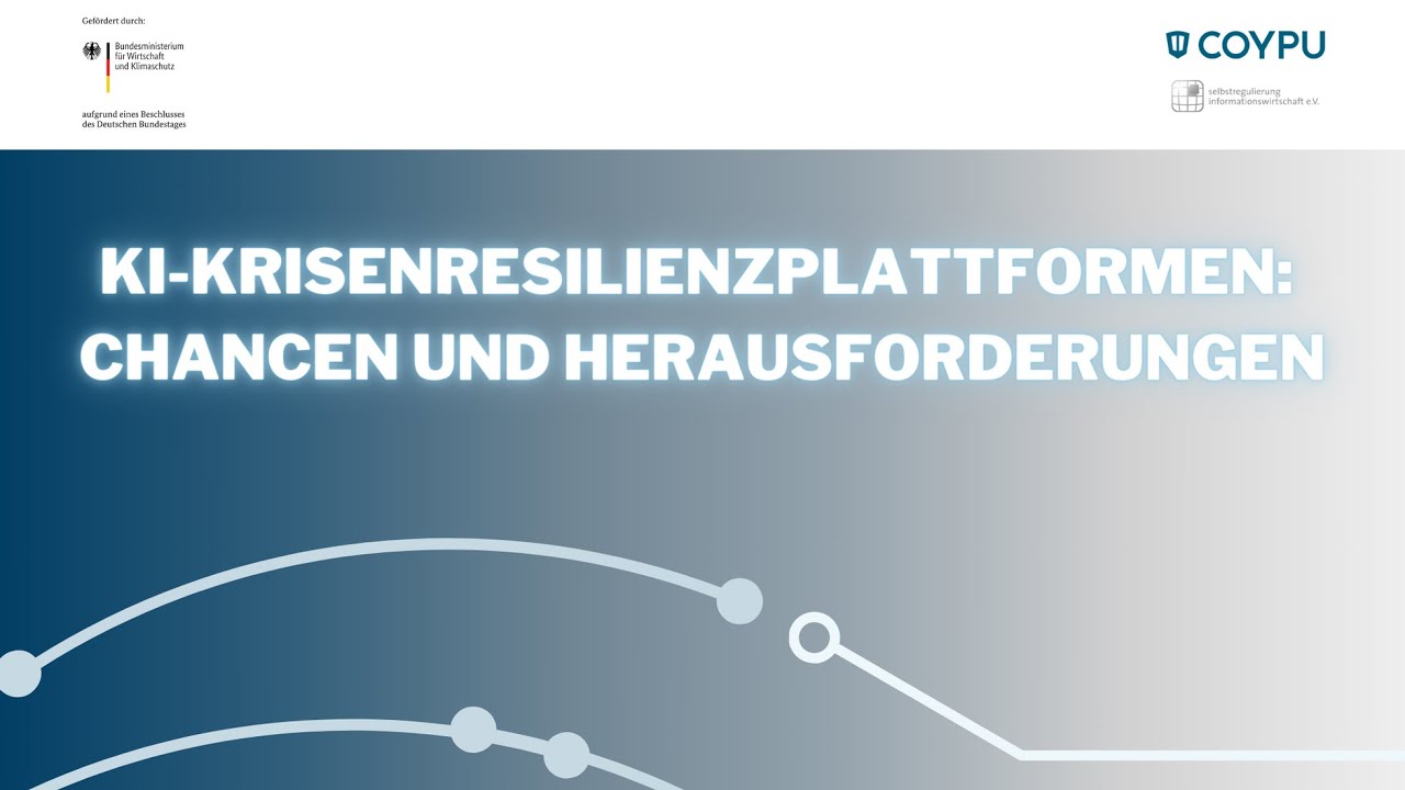 KI-Krisenresilienzplattformen: Chancen und Herausforderungen (Keynote III-Keynote IV)