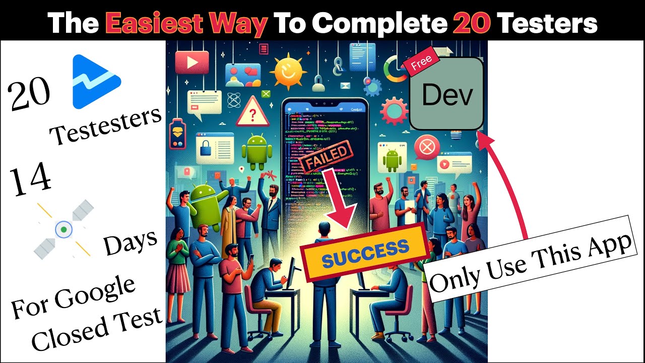 The easiest way to get 12 testers for free, and pass the Google Closed Test