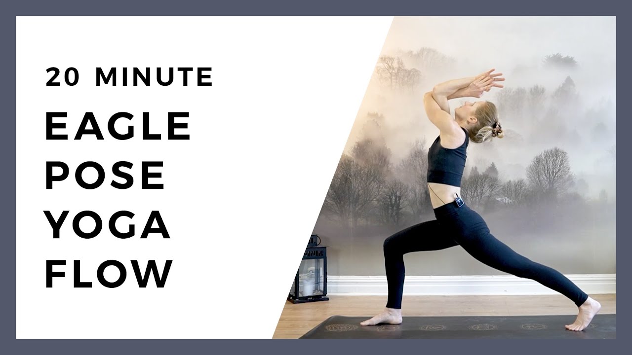 Eagle Pose Yoga Flow | Garundasana Yoga Pose | 20 Minute Lunch Break Yoga | Upper Back Release