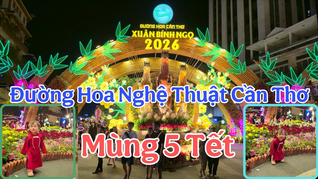 Dạo Đường Hoa Nghệ Thuật Tối Mùng 5 Tết