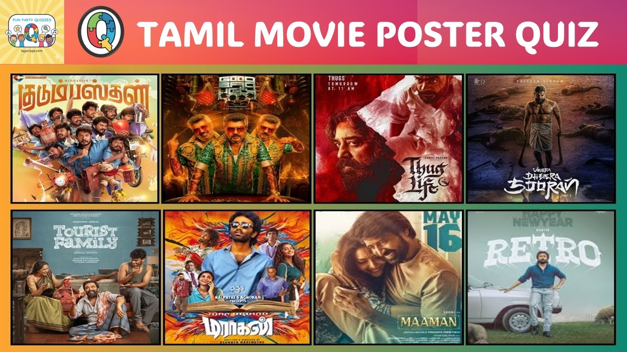 Guess the Tamil Movie name from its poster - Tamil Movie Poster Quiz