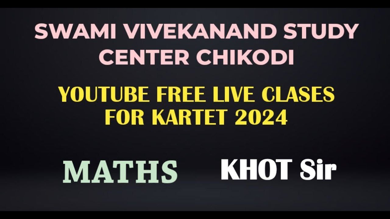 TET MATHS METHODOLOGY CONCEPTS WITH QP