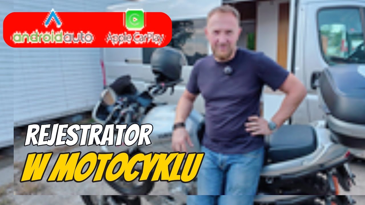 AndroidAuto i CarPlay w Motocyklu z Rejestratorem | Test i montaż wyświetlacza FBINSE