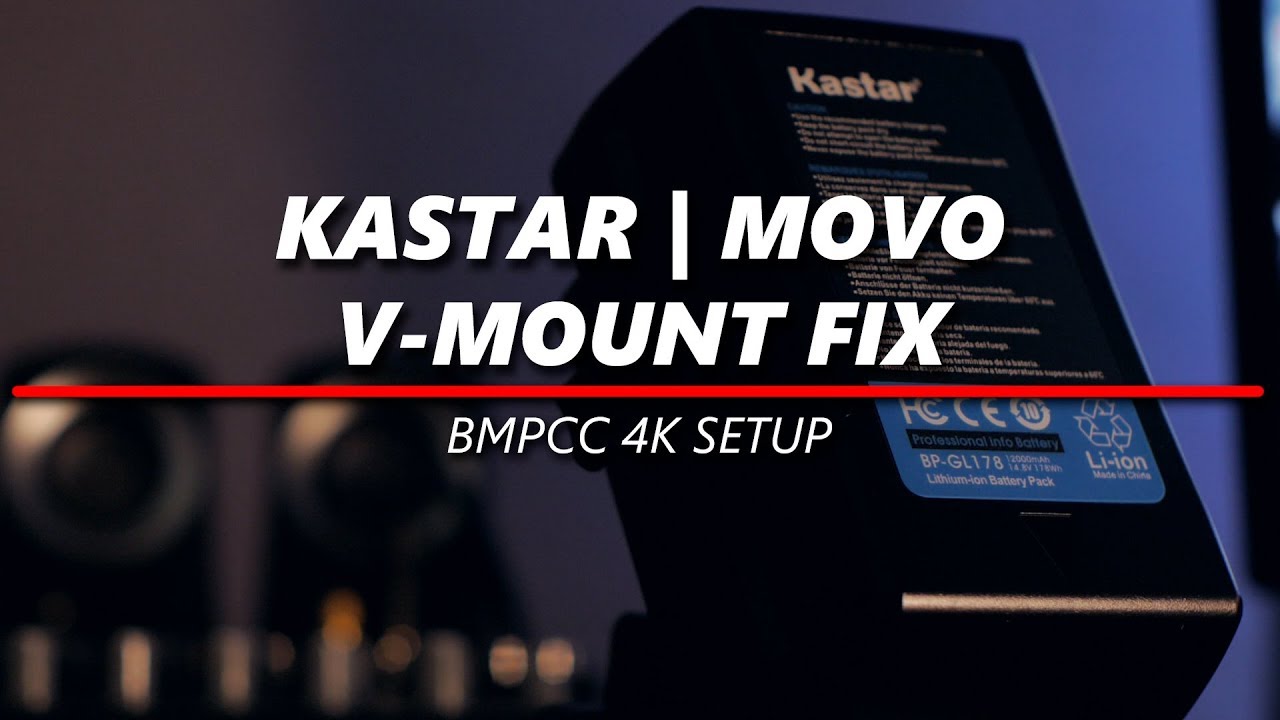 BMPCC 4k Setup | Kastar V-Mount & Movo RBS1 Battery Plate Fix