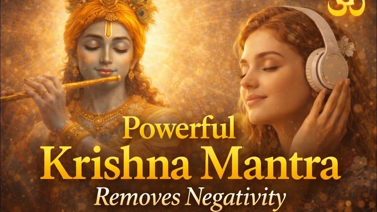 Hare Krishna Mantra 🕉 Positive Energy & Deep Calm | Most Peaceful Mantra Meditation l Iskcon Kirtan 
