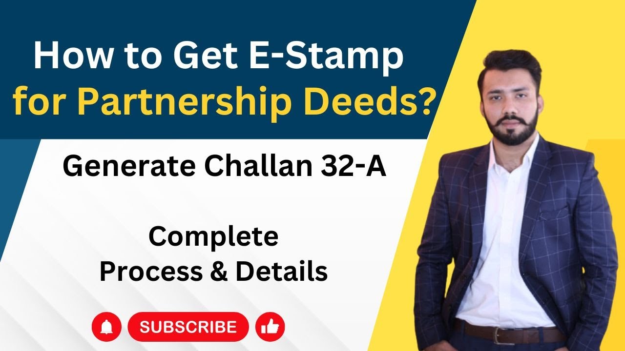 E stamp paper for Partnership deed| Using E-Stamping - Punjab Portal| Step by step Guide