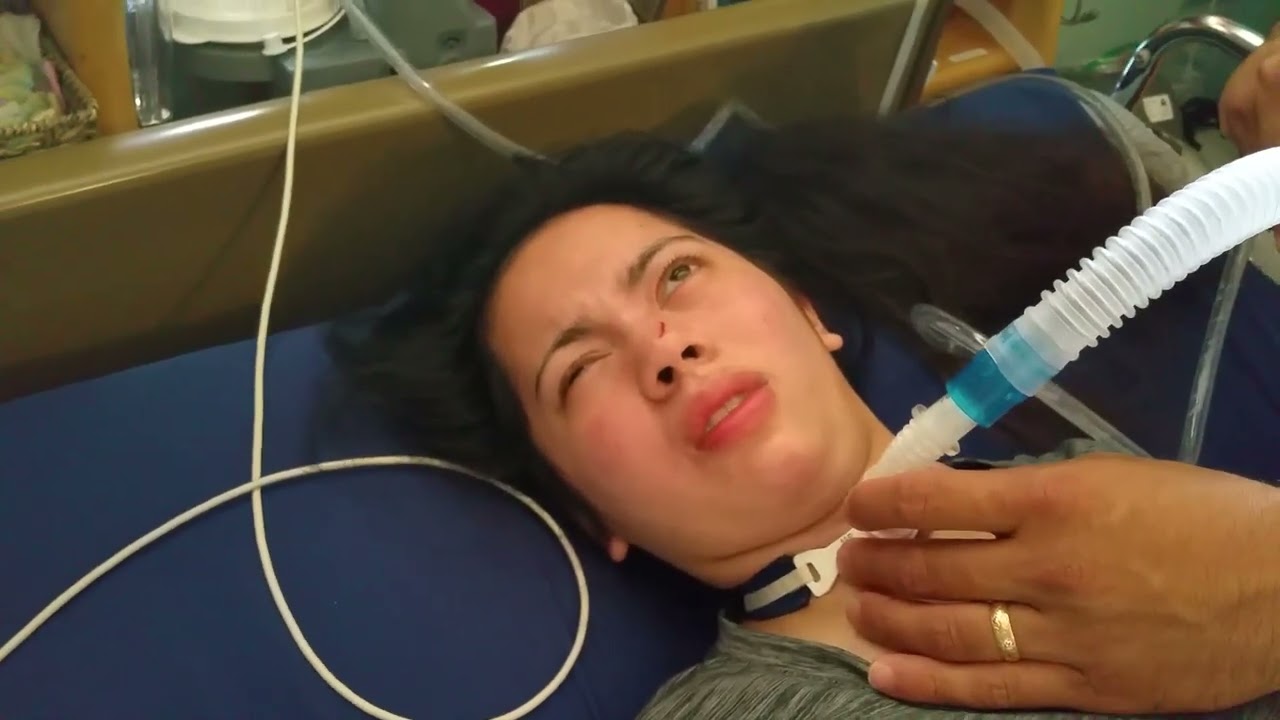 Tejah's cough assist training