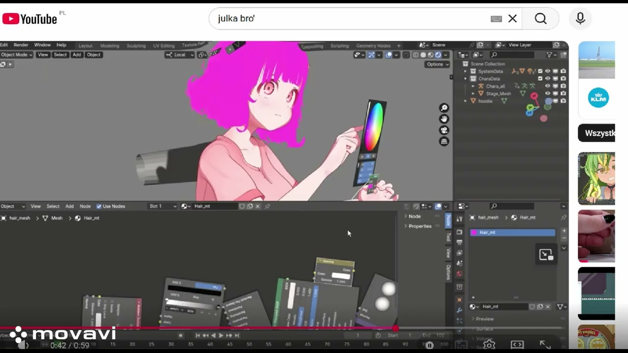 zabawna animacia z nagraniem blender 3d anime sprawdza blender program graficzny to jest zabawne