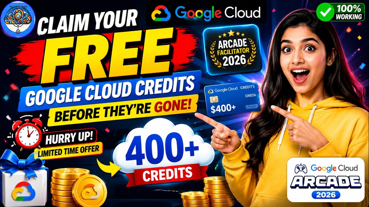 Заберите БЕСПЛАТНЫЕ кредиты Google Cloud, пока они не закончились! | Arcade Facilitator 2026