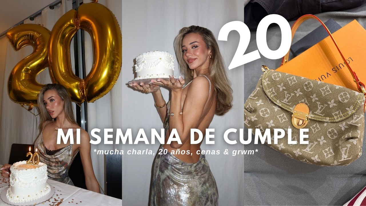 VLOG SEMANA DE CUMPLE | celebrando mi 20 cumpleaños, mucha charla, cenas, grwm y vuelta a casa 💖