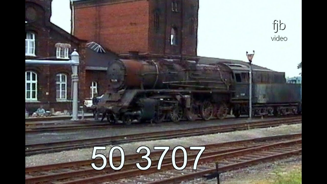 Erinnerungen an Staßfurt Juni 1997 mit Dampflok 50 3707