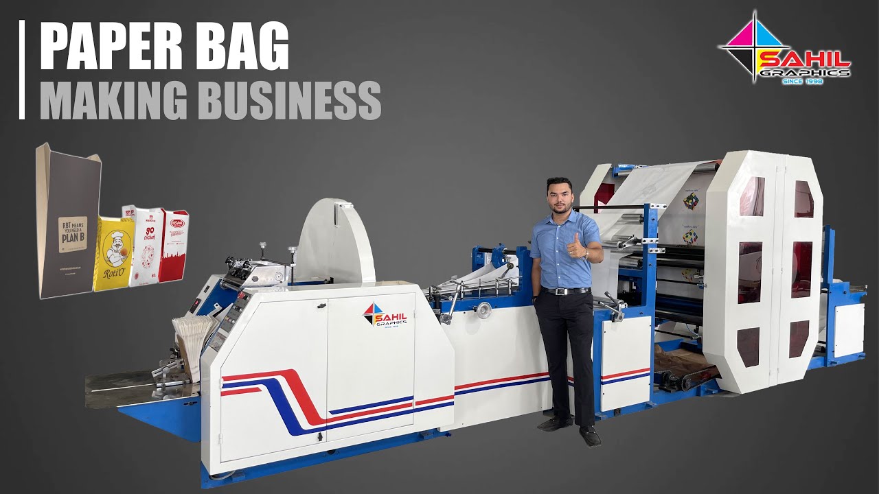 Paper Bag Making Business | Paper Bag Making Machine with 4 Colour Online Printing | Check Details