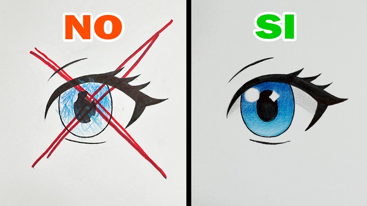 ¡Cómo colorear un ojo Anime con colores baratos! | Paso a paso comentado en español