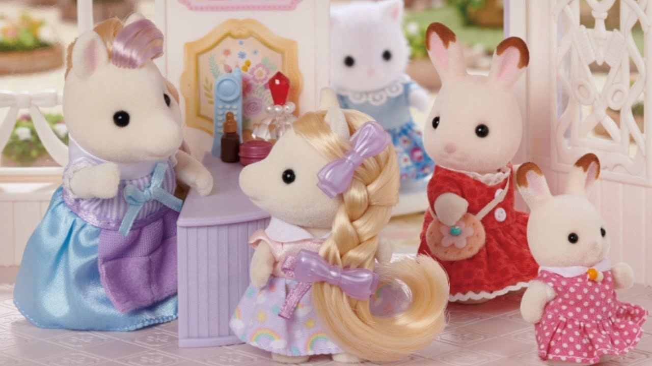 Une journée au salon de coiffure 🎀 | Stop motion | Sylvanian Families en Français