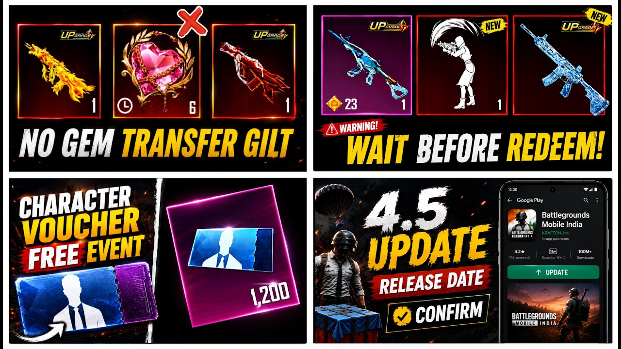😲 BIG Changes! M416 Tidal, Naruto Prize Path & Character Voucher Event | BGMI 4.5