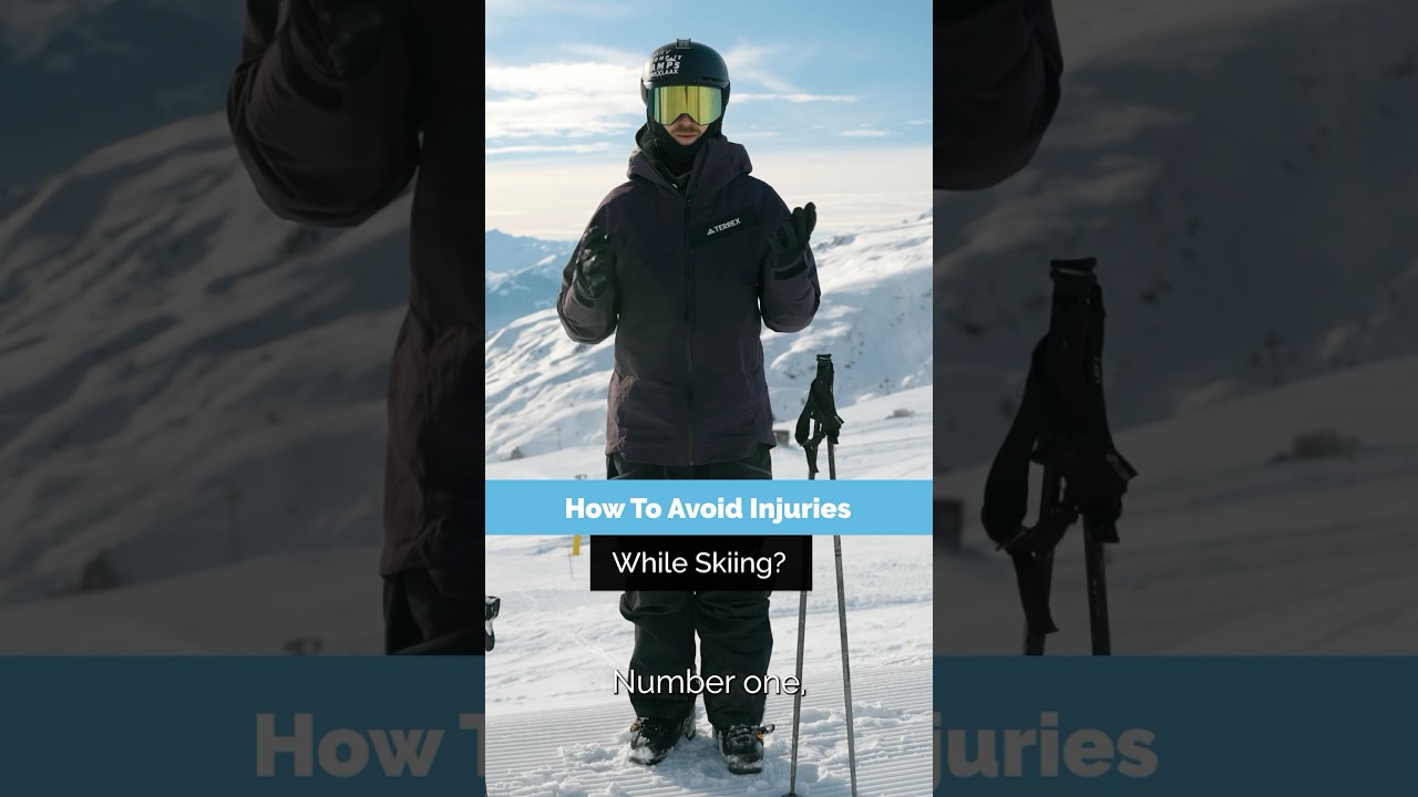 Here's How You Can Avoid Injuries while Skiing 🎿 | #shorts