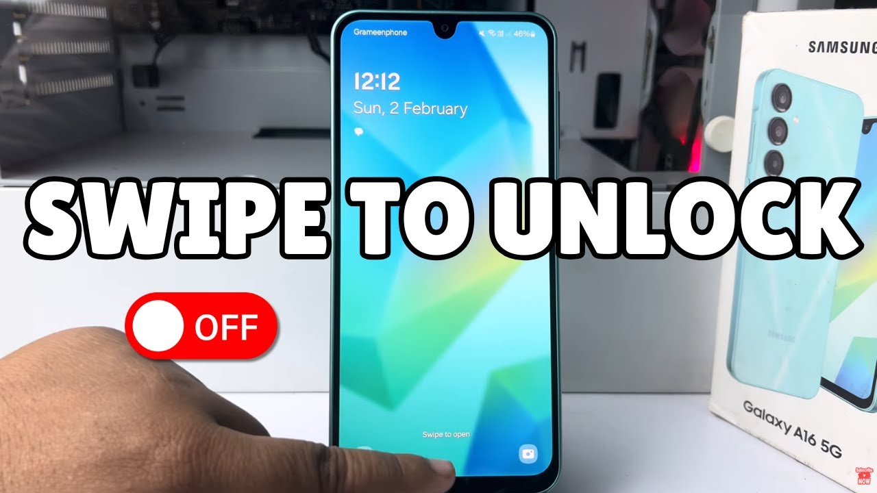 How to Turn Off Swipe to Unlock on Samsung A16