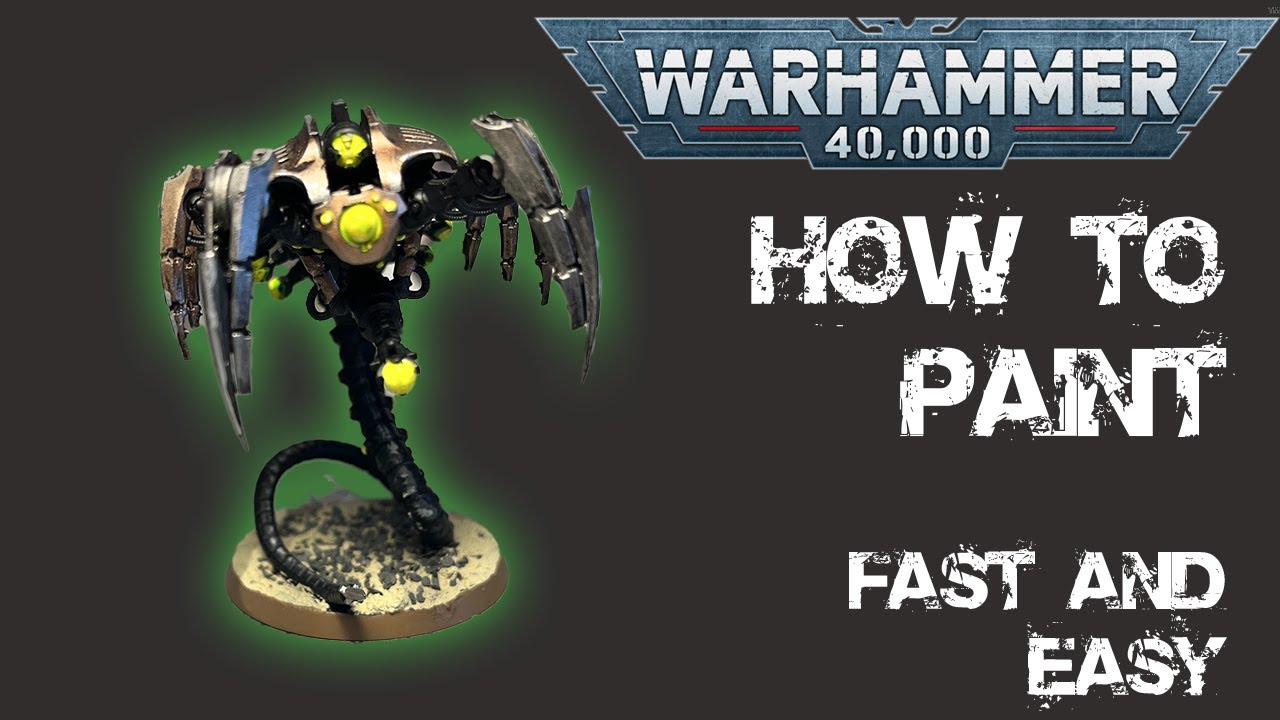 How to Paint a Necron Canoptek Wraiths FAST and EASY