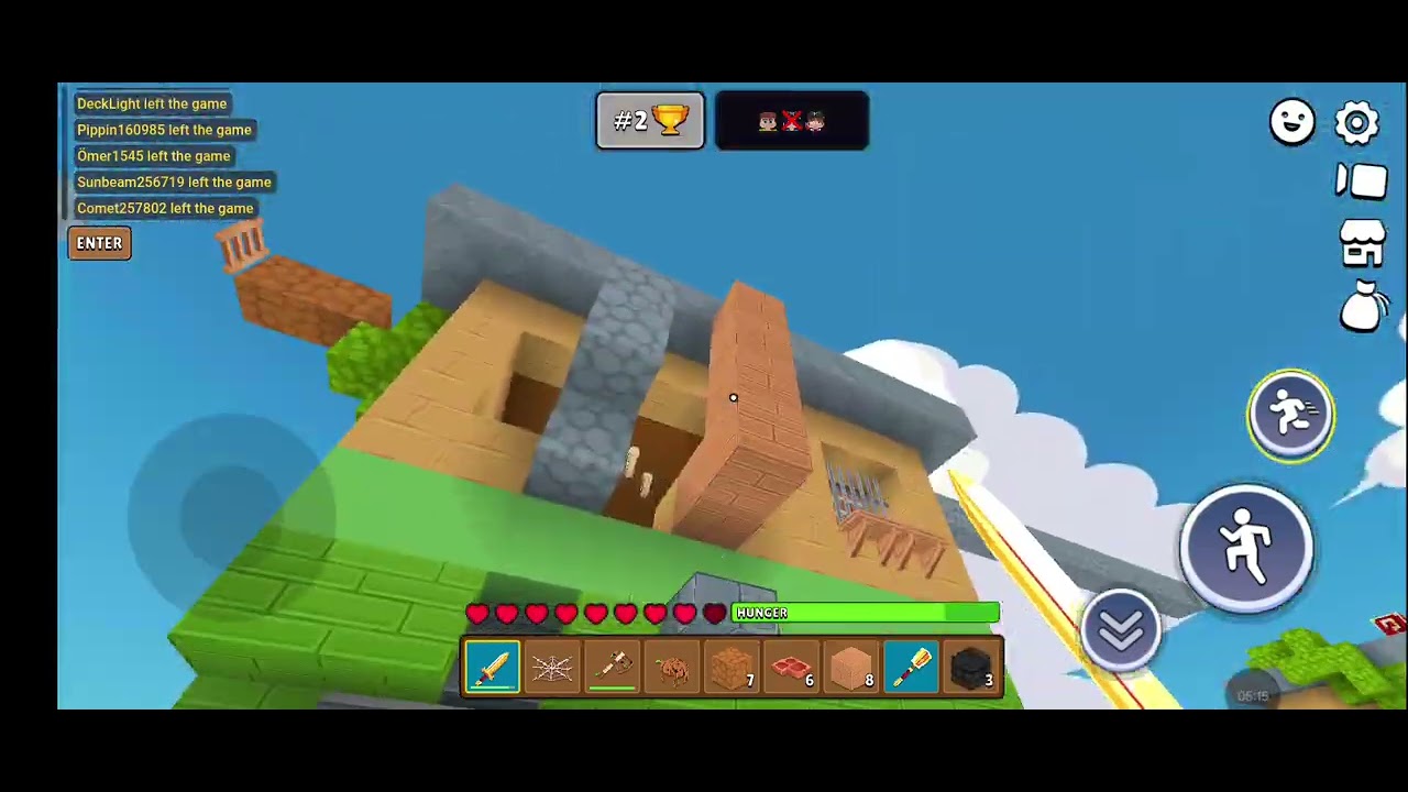 I destroyed skywars with only gold tools hope you enjoy plz subscribe 