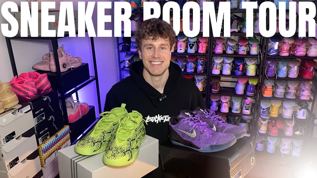 SNEAKER ROOM TOUR! 300 pairs of hoop shoes 🤯
